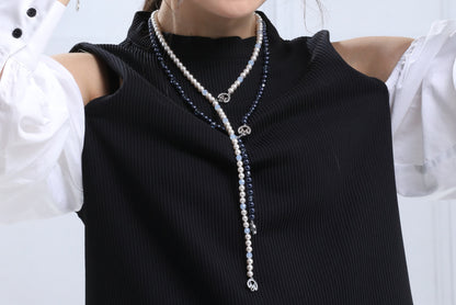 M PEARL NECKLACE(NIGHTBLUE) image 1