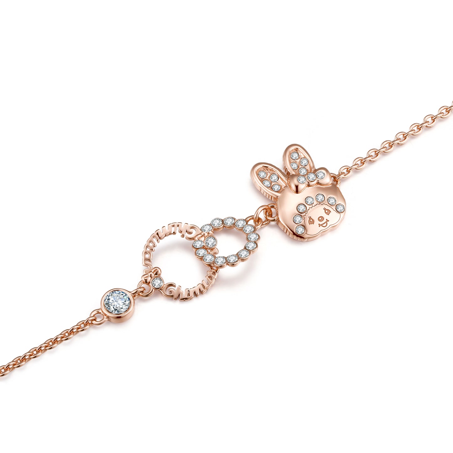 CHIMUTAN LETTERING BRACELET(ROSEGOLD) image 1