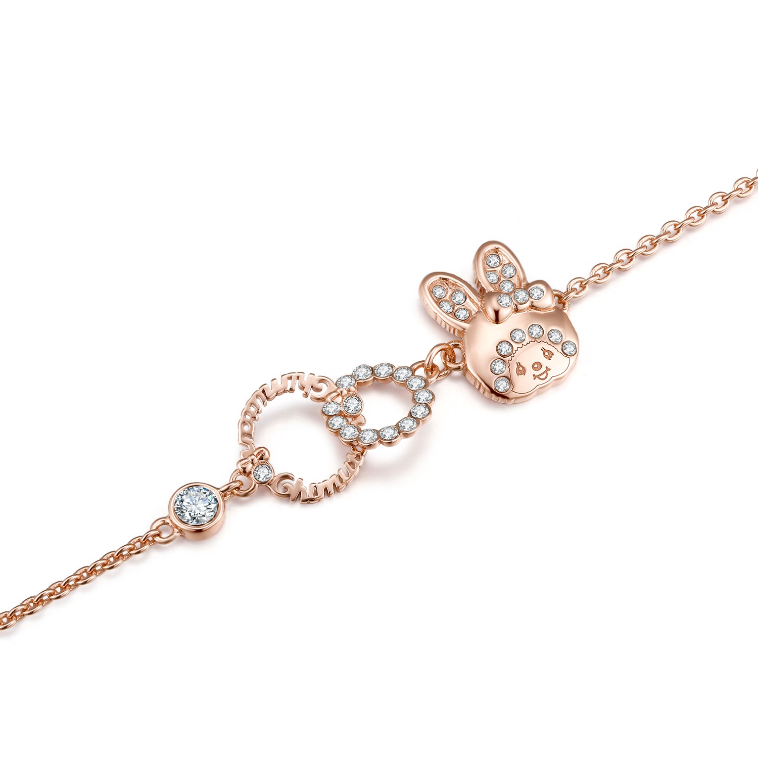 CHIMUTAN LETTERING BRACELET(ROSEGOLD) image 1