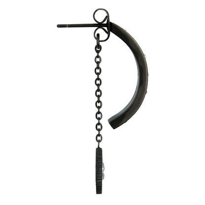 THE SMILE EARRINGS(BLACK) image 3