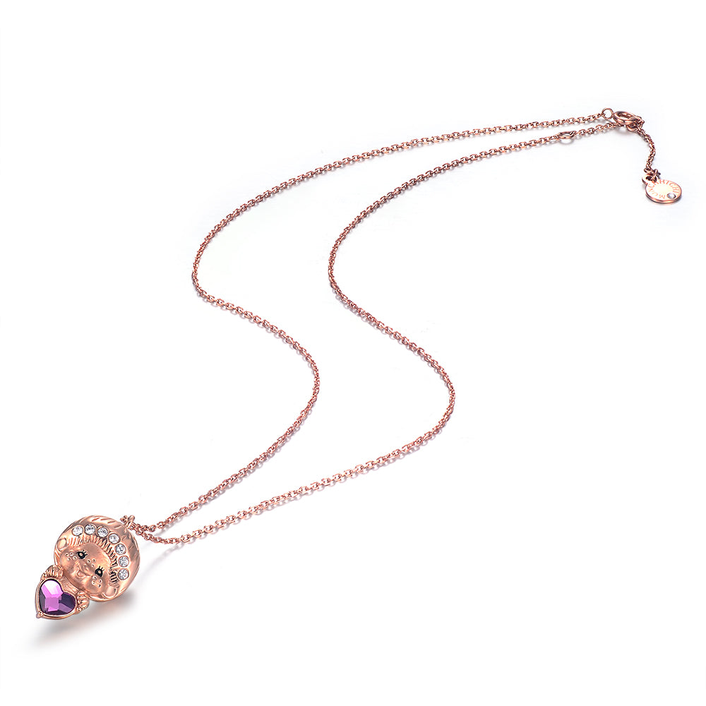 LOVE PENDANT NECKLACE(ROSEGOLD) image 2