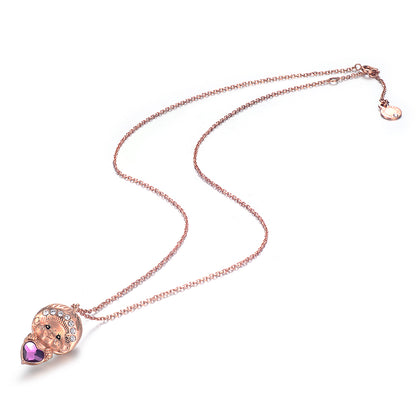 LOVE PENDANT NECKLACE(ROSEGOLD) image 2
