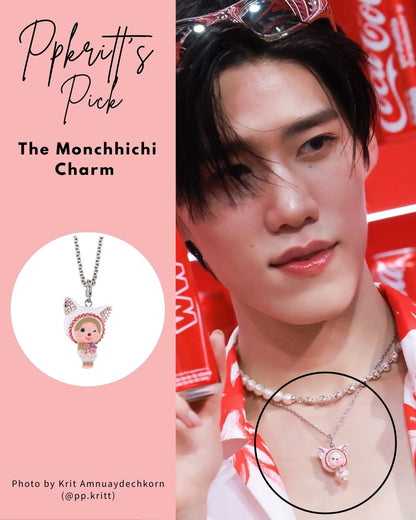 Monchhichi Charm (White Cat)