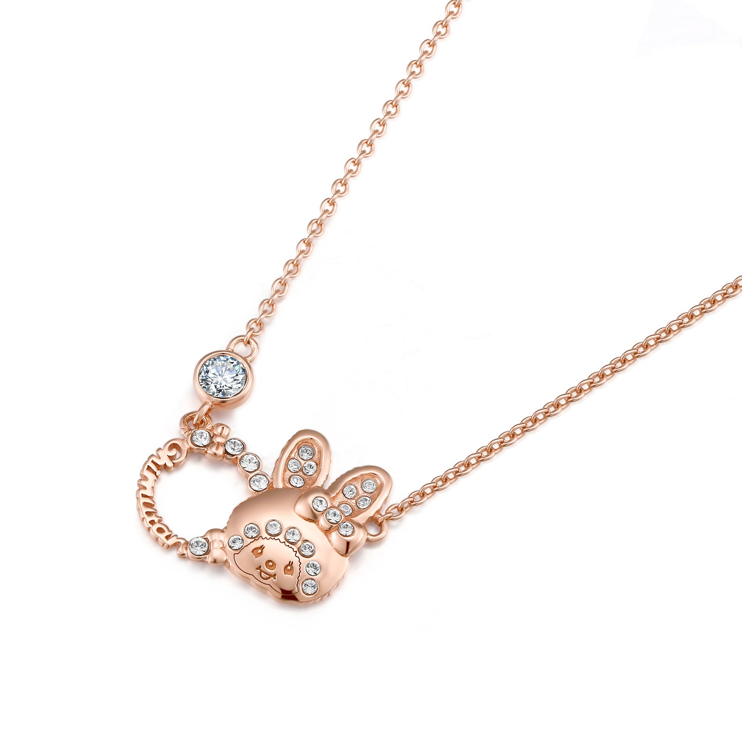 CHIMUTAN LETTERING NECKLACE(ROSEGOLD) image 0