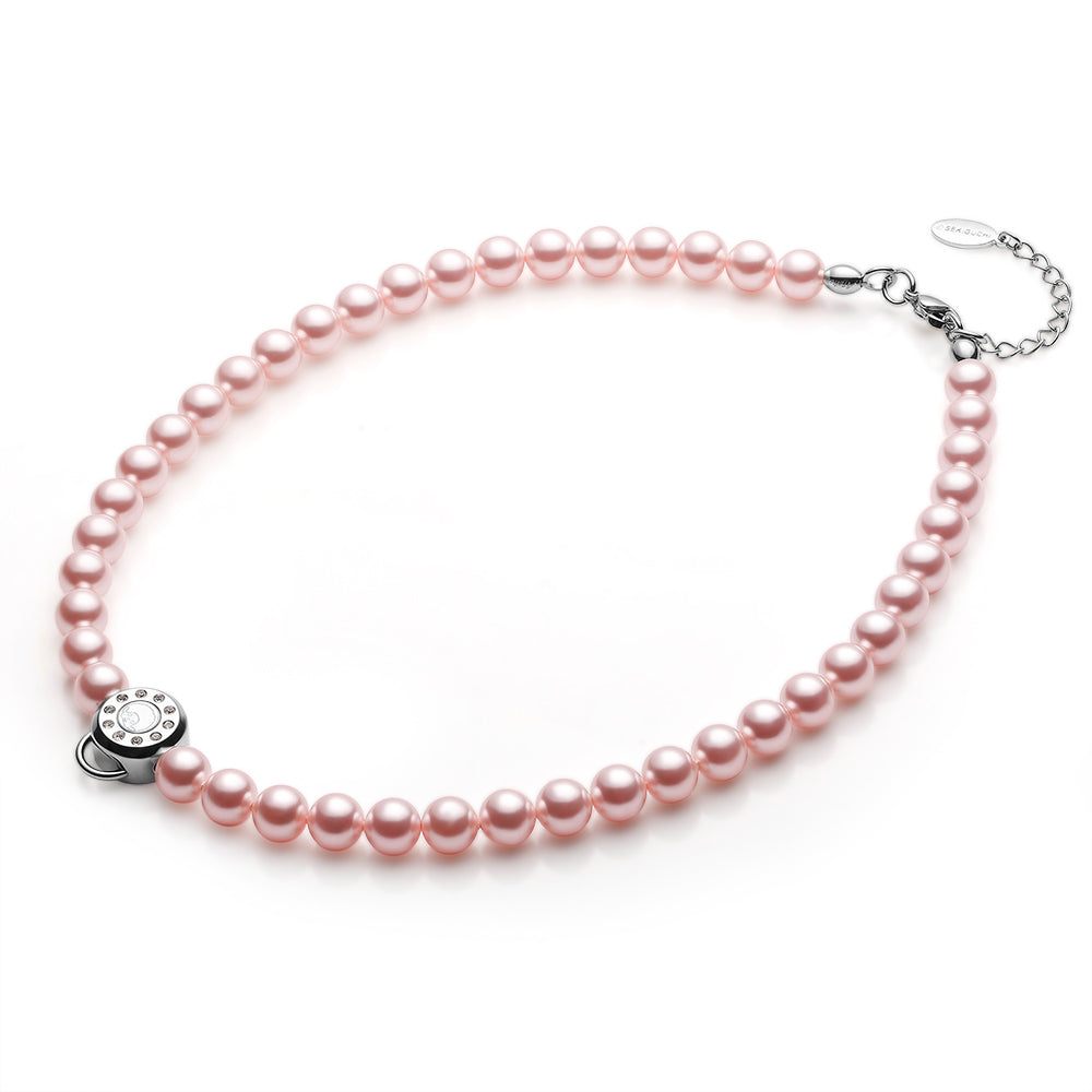 8MM PEARL NECKLACE(ROSALINE) image 2