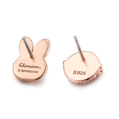 CHIMUTAN LETTERING EARRINGS(ROSEGOLD) image 5