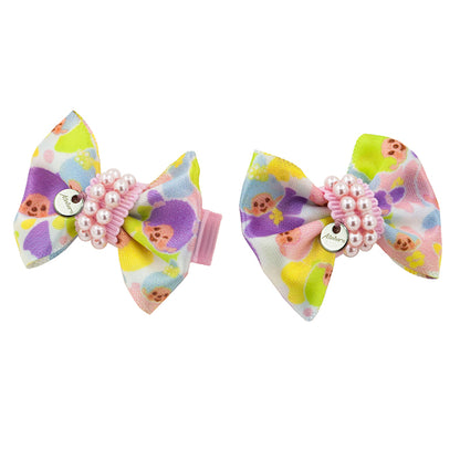 FLORAL CLIP(PINK)SET OF 2 image 0