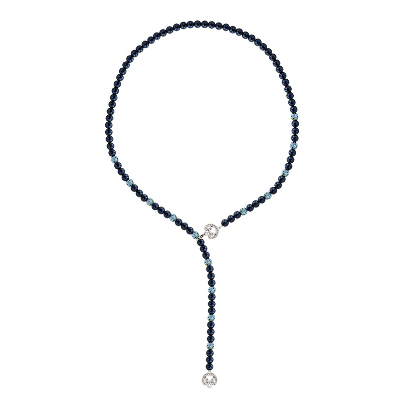 M PEARL NECKLACE(NIGHTBLUE) image 0