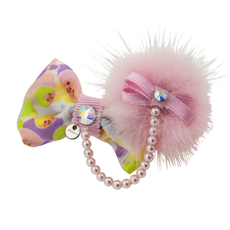 POMPOM HAIRCLIP(PINK) image 0