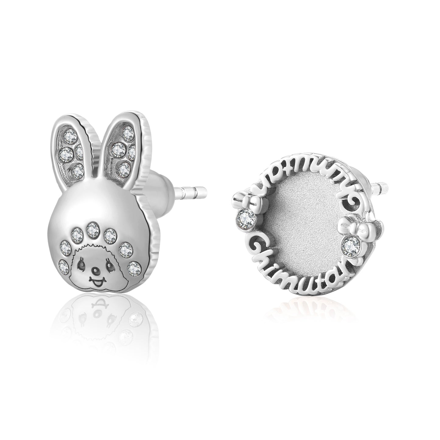 CHIMUTAN LETTERING EARRINGS(SILVER) image 3