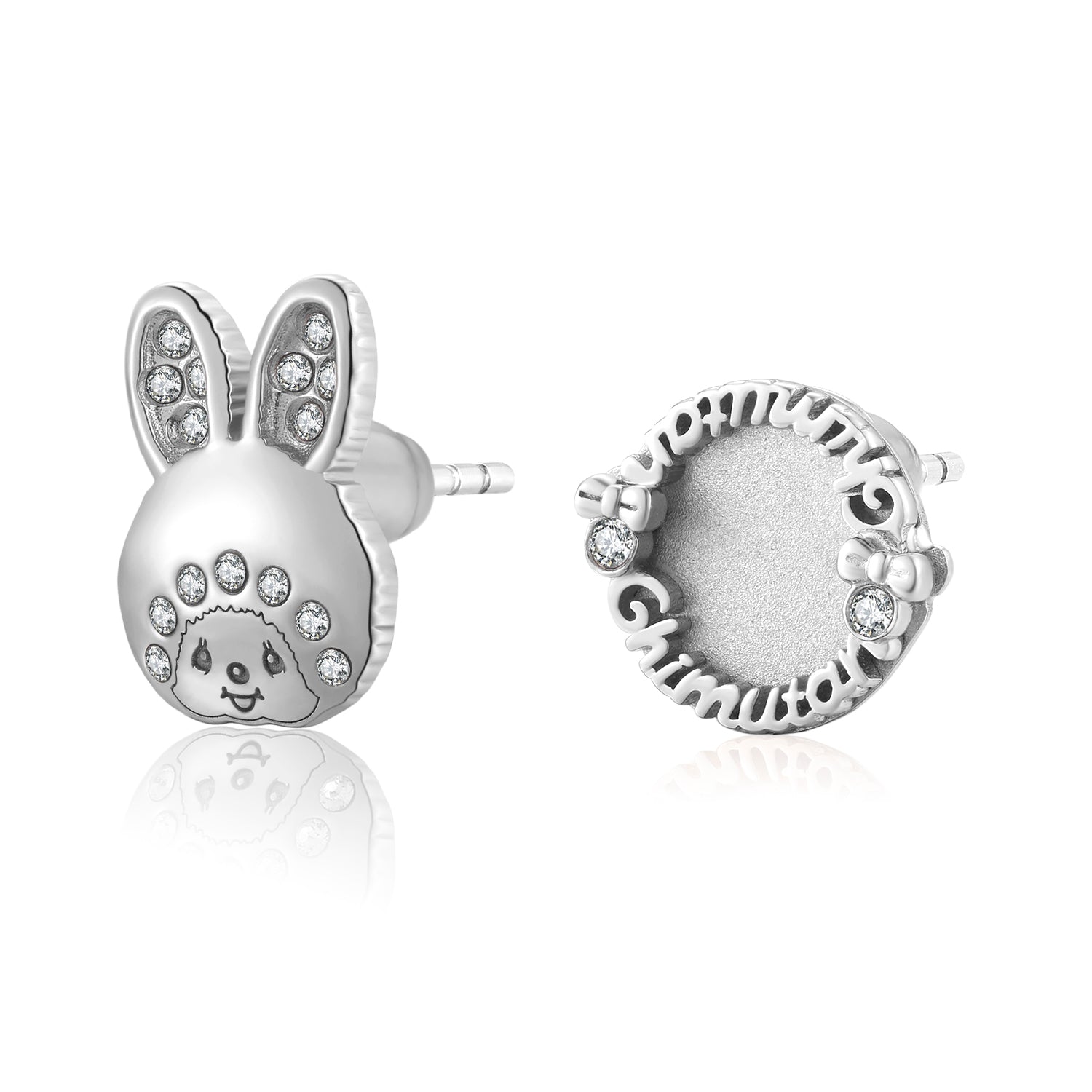 CHIMUTAN LETTERING EARRINGS(SILVER) image 3