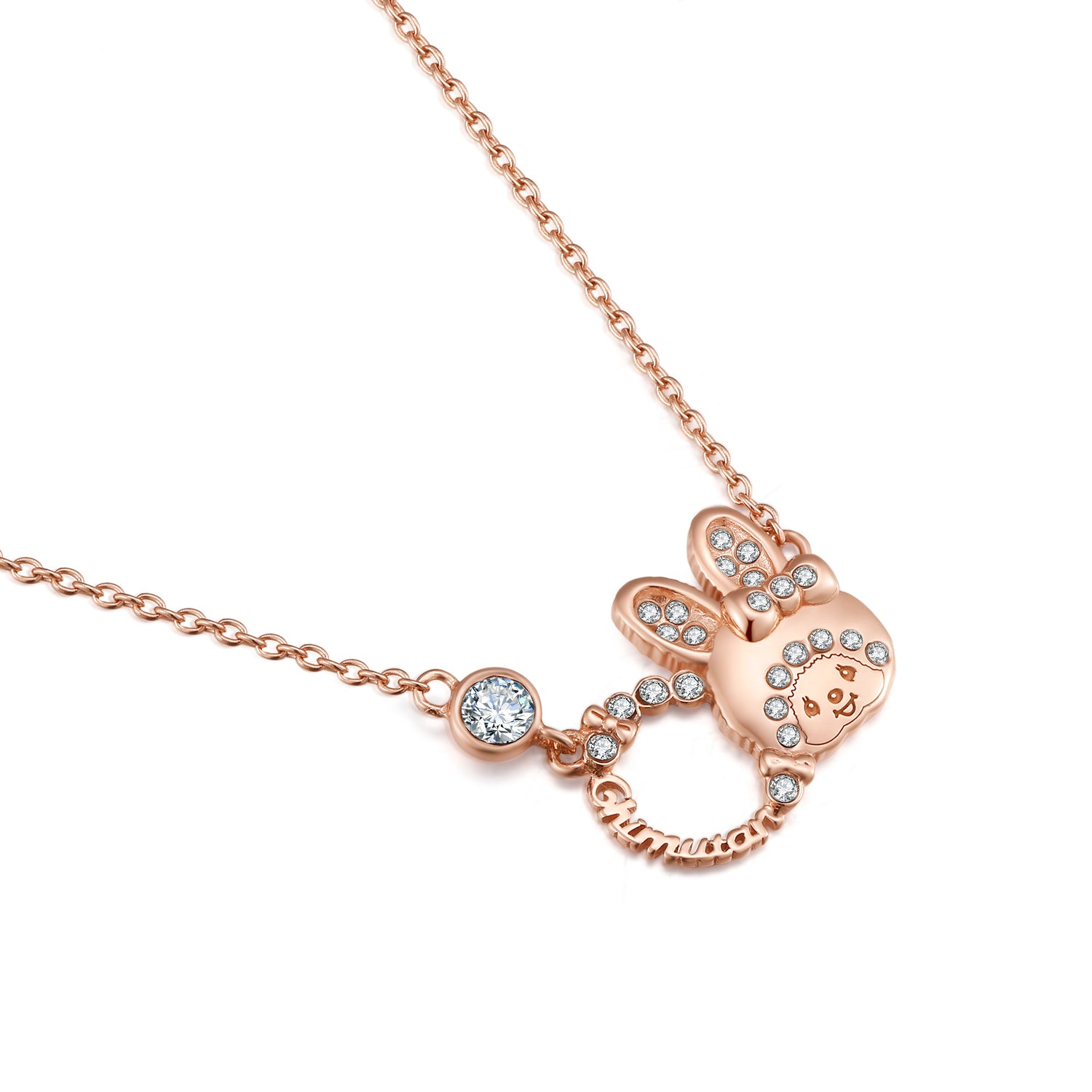 CHIMUTAN LETTERING NECKLACE(ROSEGOLD) image 7