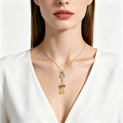 925 Silver Zodiac Charm Necklace (Aries)