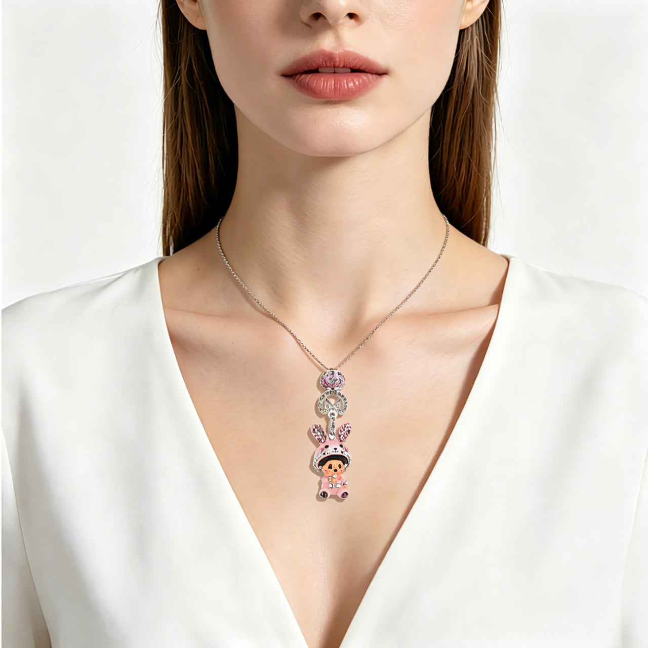925 Silver Zodiac Charm Necklace (Aquarius)