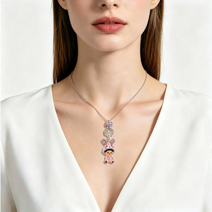 925 Silver Zodiac Charm Necklace (Aquarius)