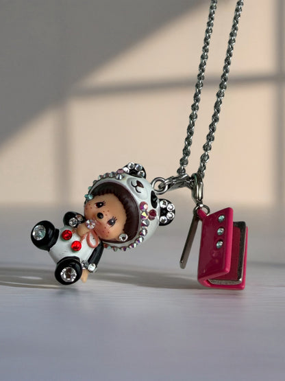 Necklace and additional charms not included. For display purposes only.