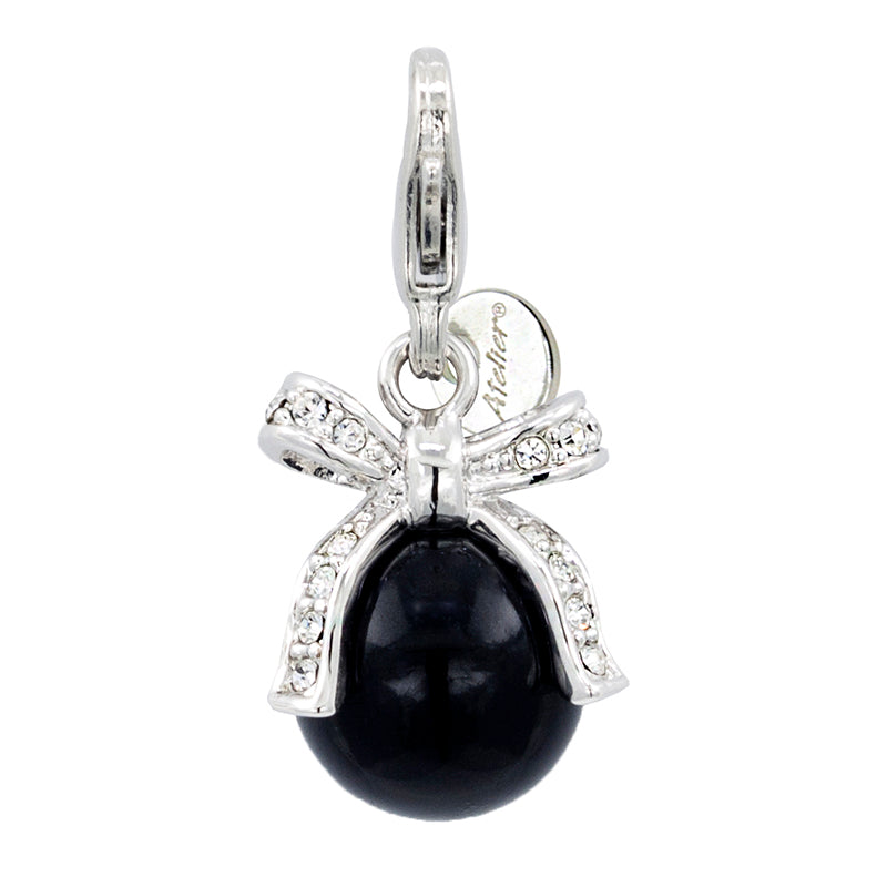 Swarovski Crystal Charm (Black Pearl)