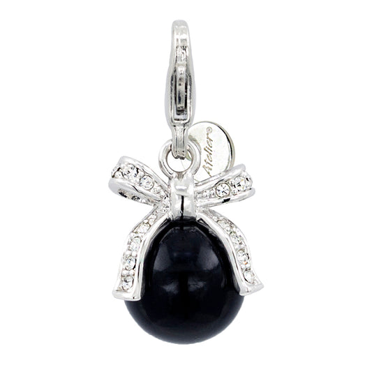 Swarovski Crystal Charm (Black Pearl)