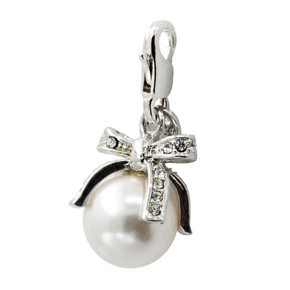 Swarovski Crystal Charm (White Pearl)