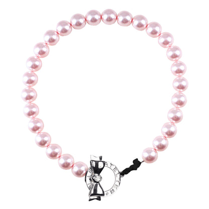 14mm Swarovski Pearl Choker (Pink)