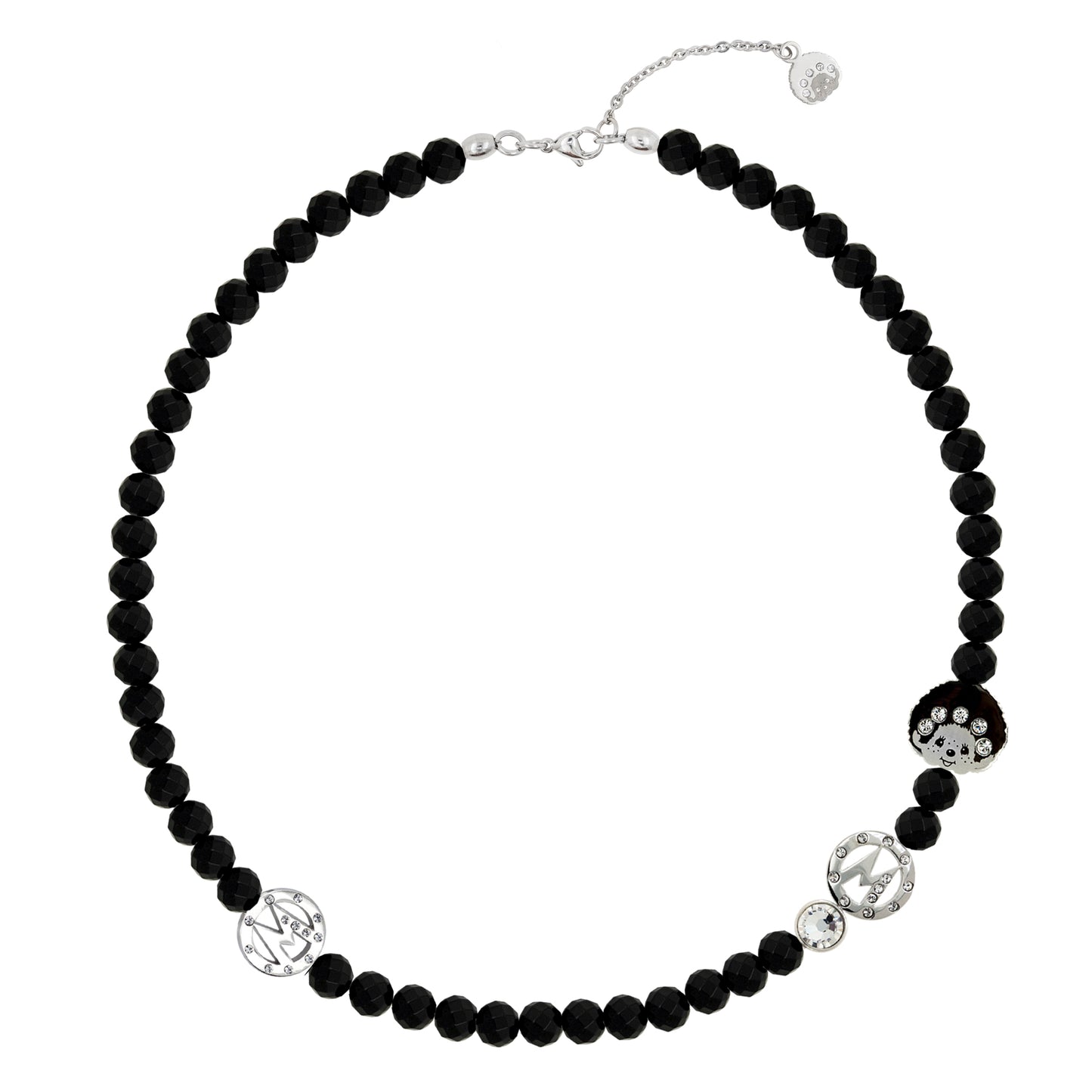 Monchhichi Logomania Black Swan Necklace