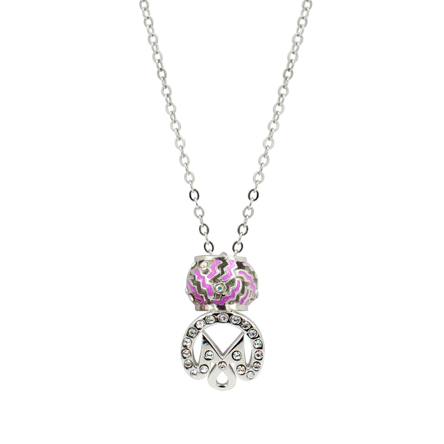 925 Silver Zodiac Charm Necklace (Aquarius)