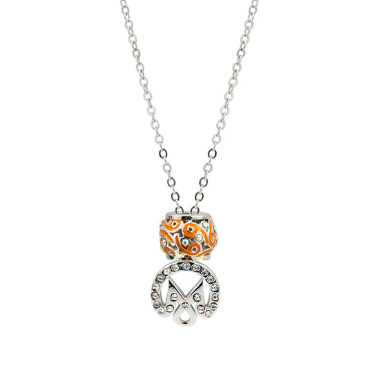 925 Silver Zodiac Charm Necklace (Cancer)
