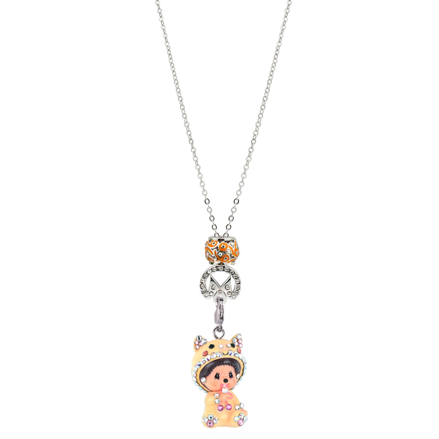 925 Silver Zodiac Charm Necklace (Cancer)