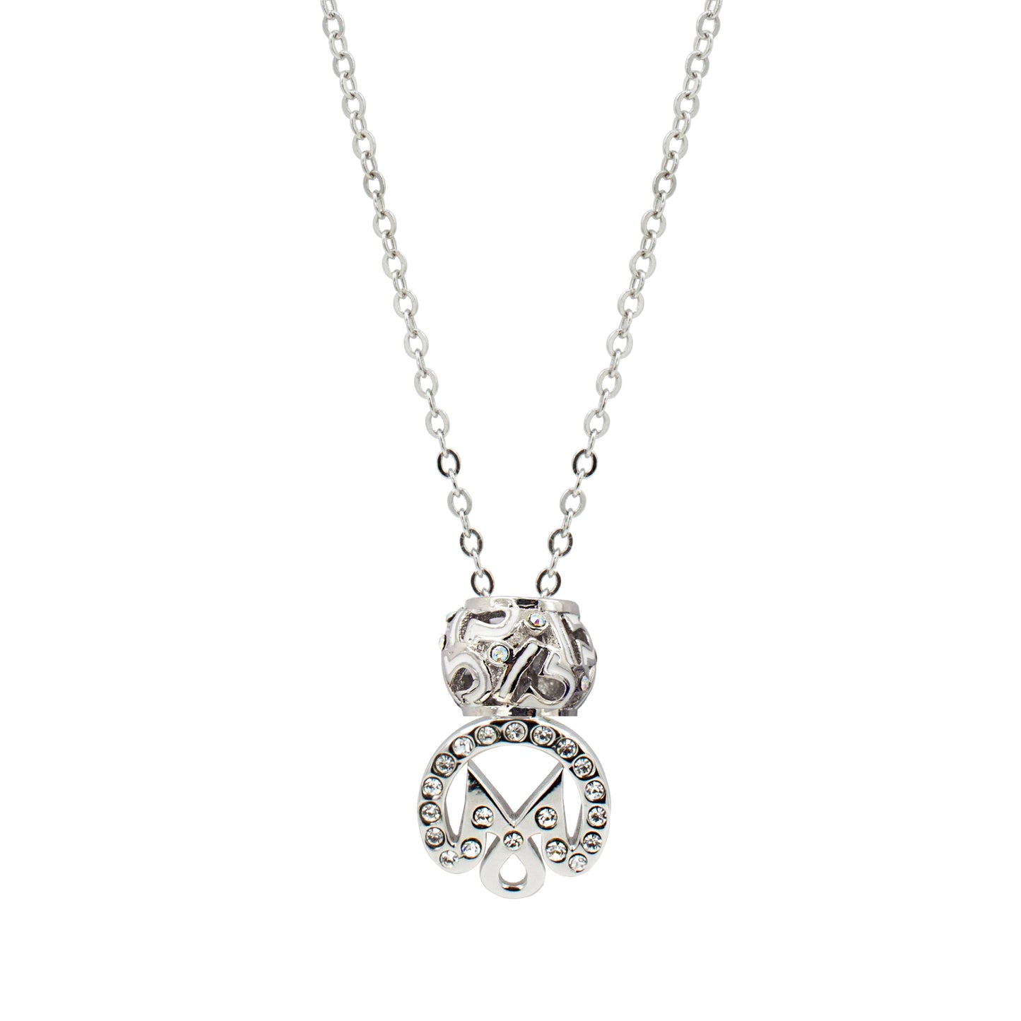 925 Silver Zodiac Charm Necklace (Libra)