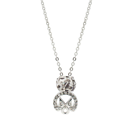 925 Silver Zodiac Charm Necklace (Libra)
