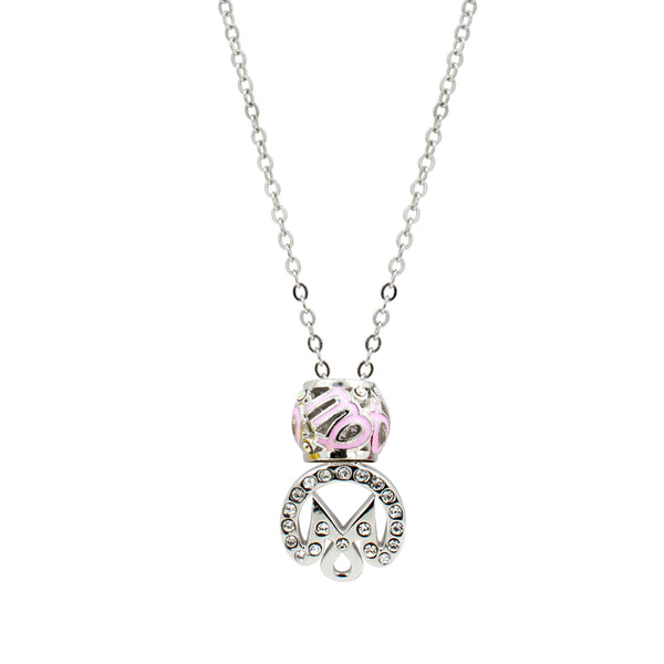 Monchhichi Swarovski Virgo Necklace | Zodiac Crystal Jewelry