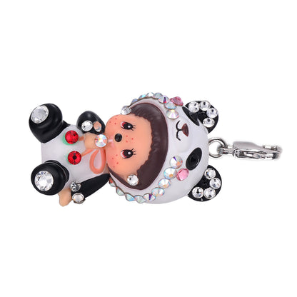 Monchhichi Charm (Black/White Panda)