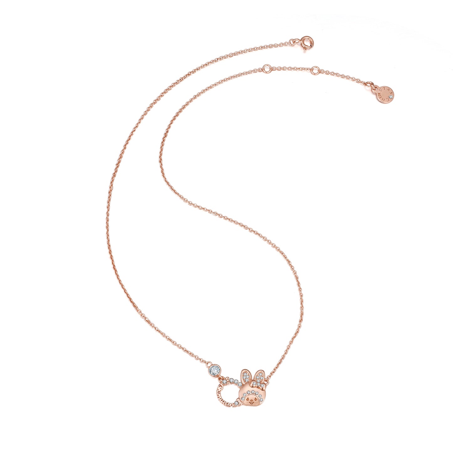 CHIMUTAN LETTERING NECKLACE(ROSEGOLD) image 4