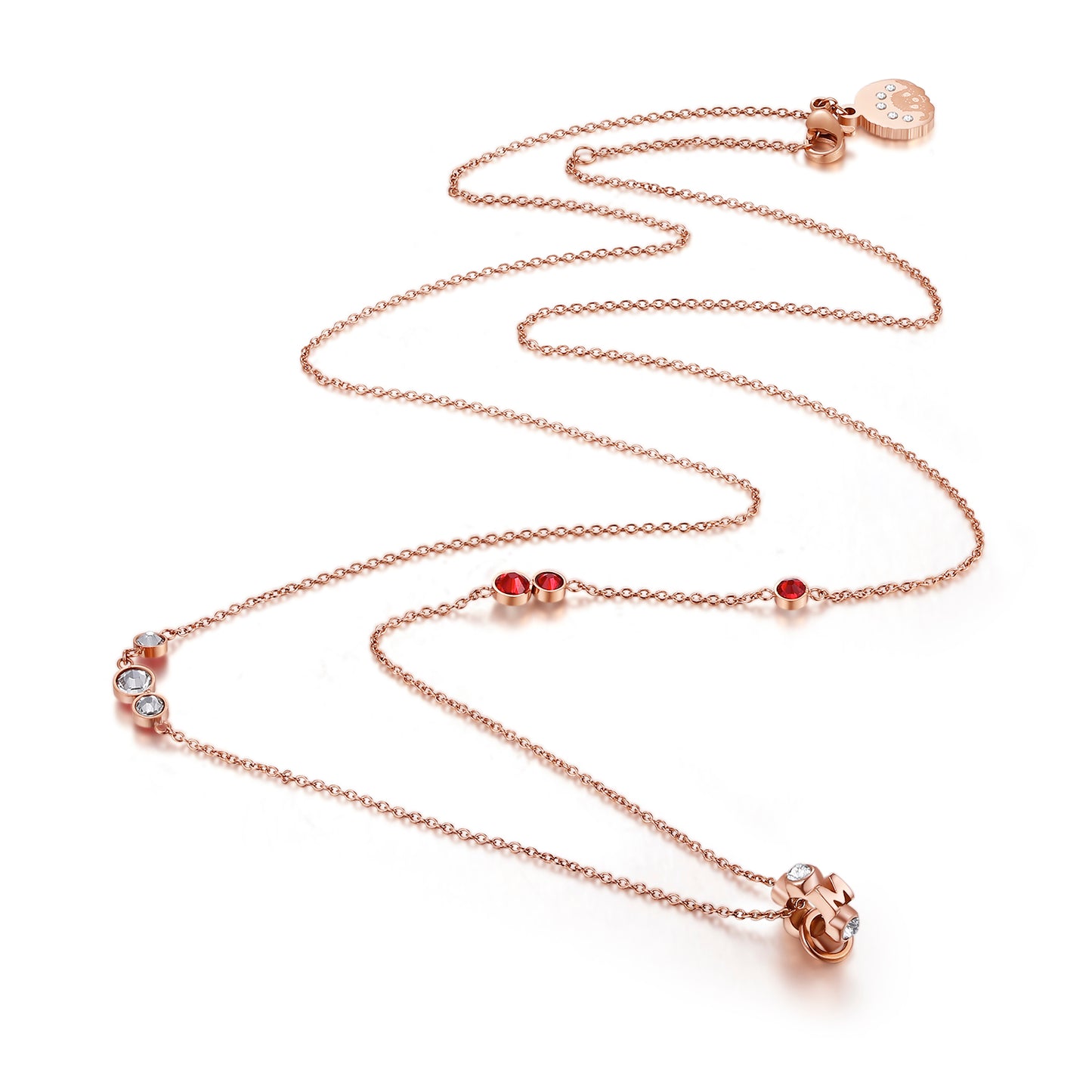 WHEEL NECKLACE(L)ROSEGOLD image 0