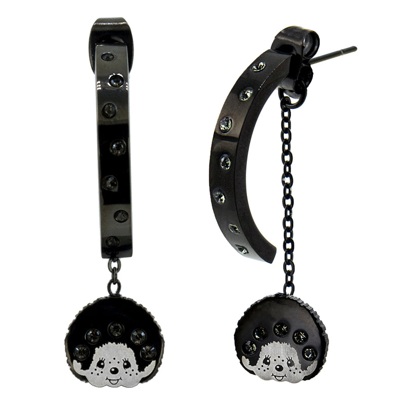 THE SMILE EARRINGS(BLACK) image 0