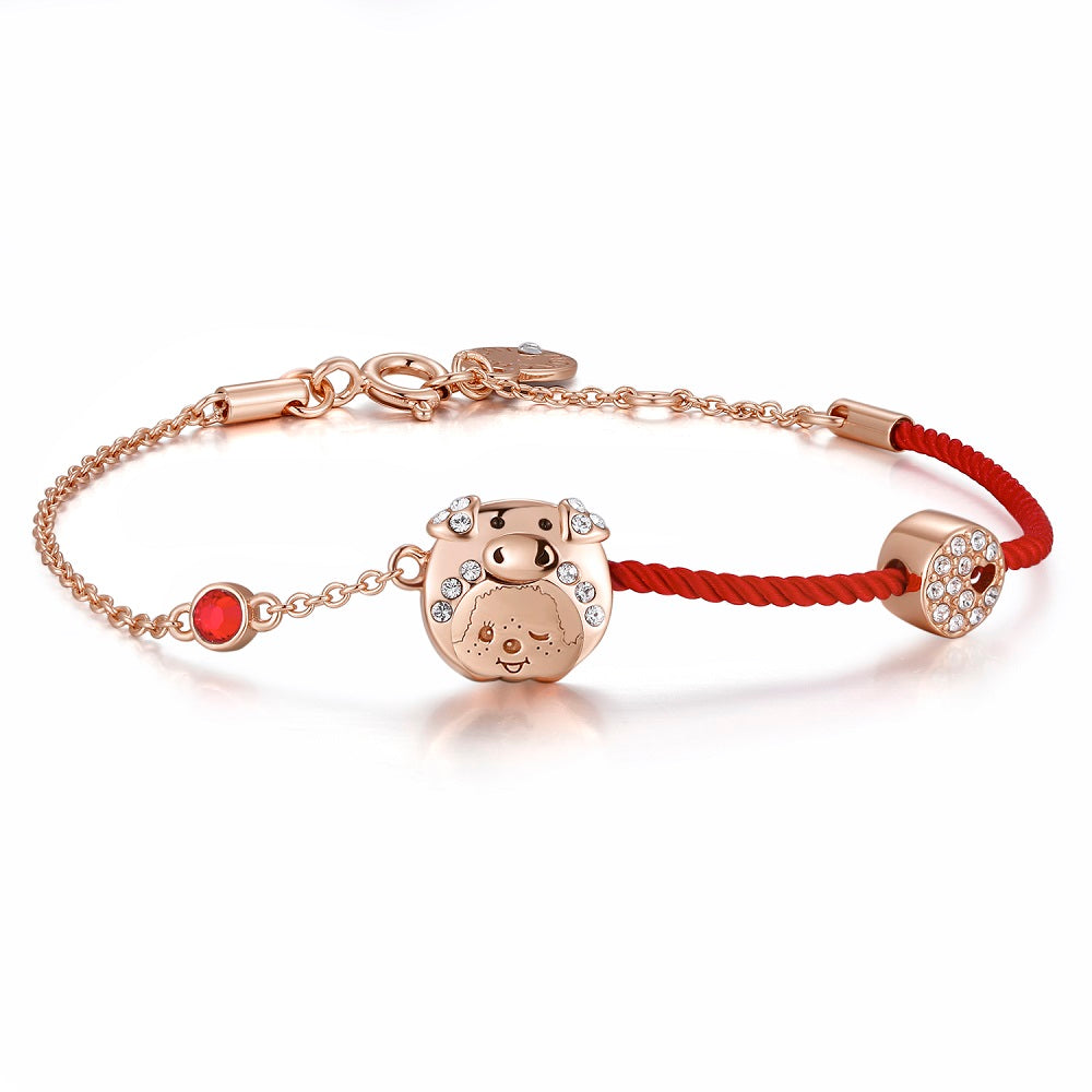 PIG YEAR BRACELET(RED) image 3