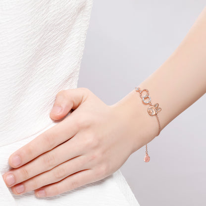 CHIMUTAN LETTERING BRACELET(ROSEGOLD) image 8