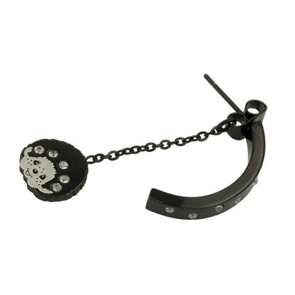 THE SMILE EARRINGS(BLACK) image 4