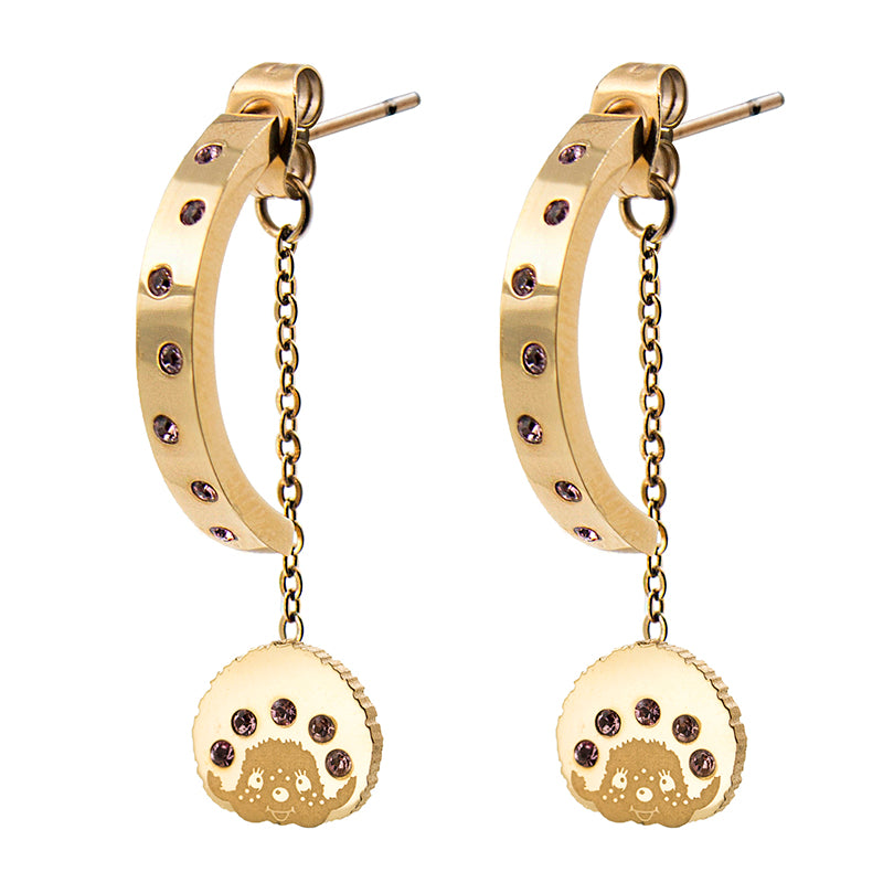 THE SMILE EARRINGS(ROSEGOLD) image 5