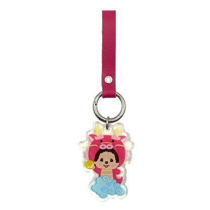 LEATHER STRAP KEYCHAIN(OX) image 0