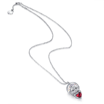 LOVE PENDANT NECKLACE(SILVER) image 2