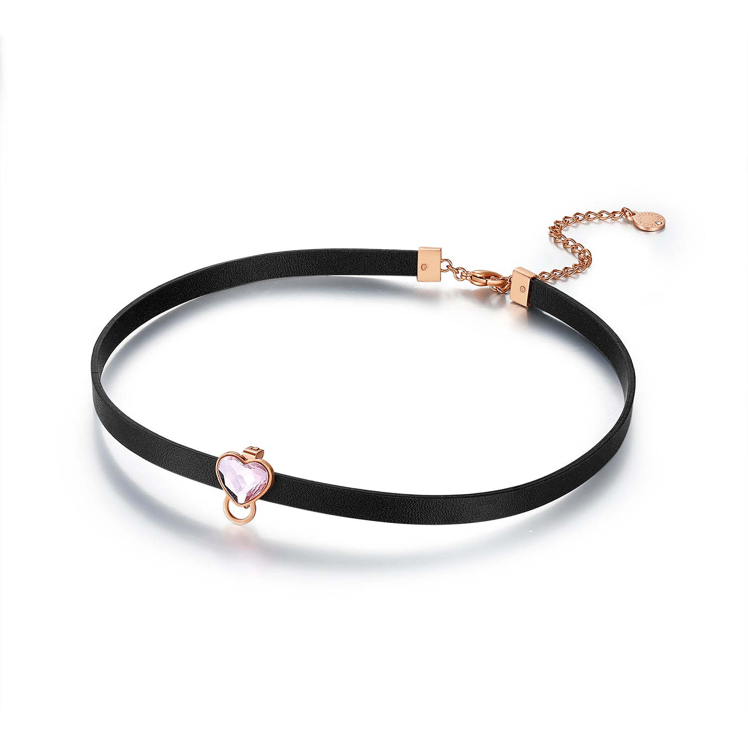 LEATHER CHOKER (ROSEGOLD) image 4