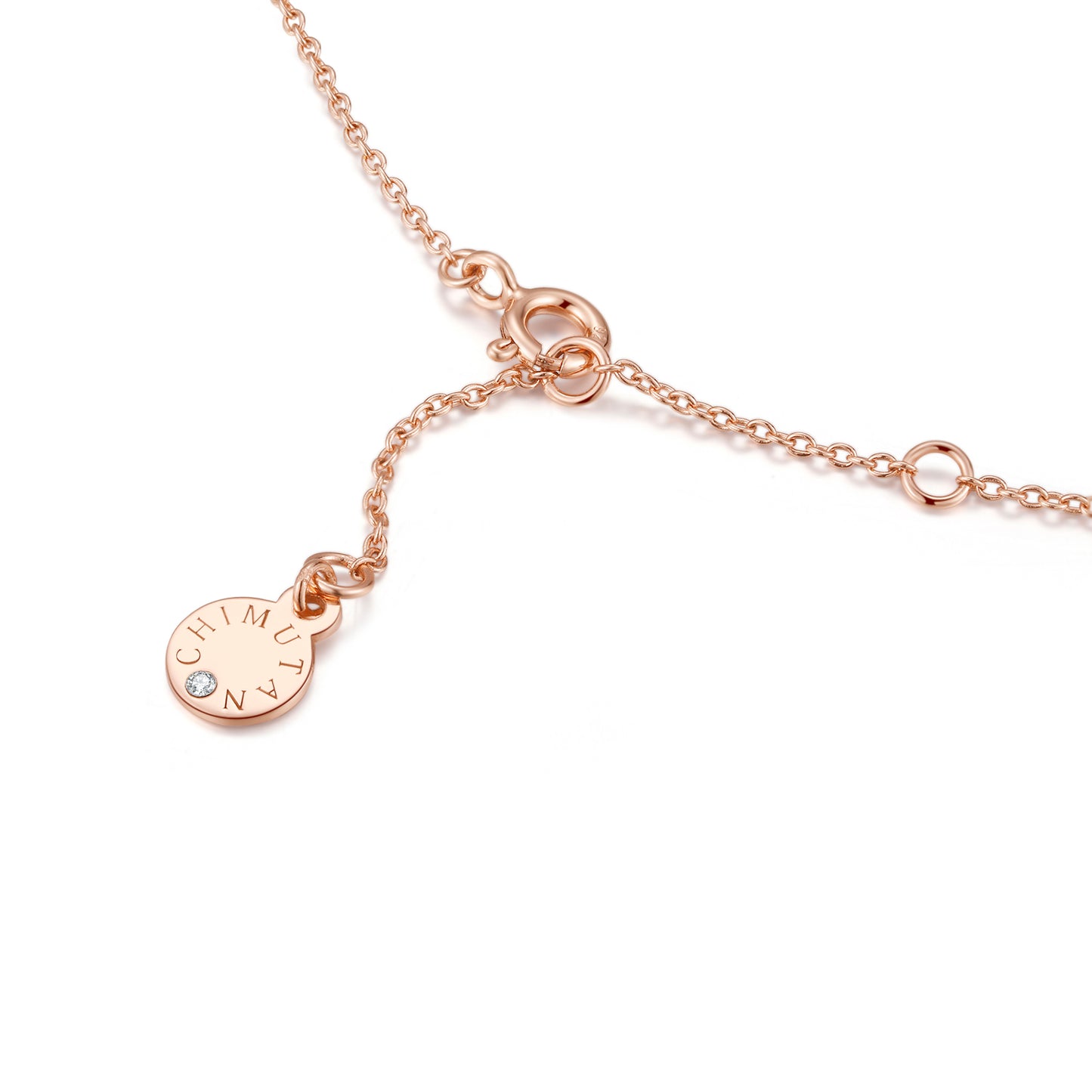 CHIMUTAN LETTERING NECKLACE(ROSEGOLD) image 9