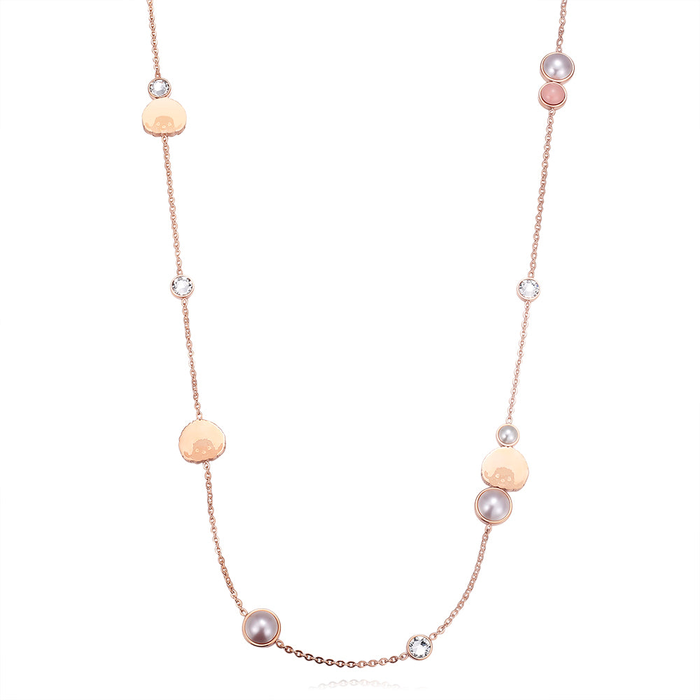 LOGOMANIA NECKLACE(ROSEGOLD) image 3
