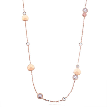 LOGOMANIA NECKLACE(ROSEGOLD) image 3