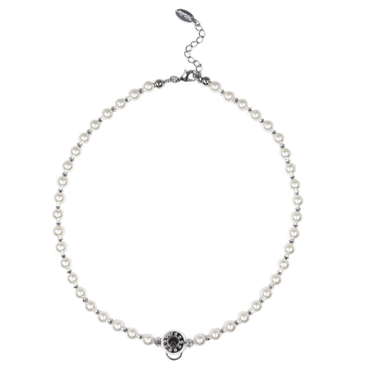 6MM PEARL NECKLACE(CREAMROSE) image 0