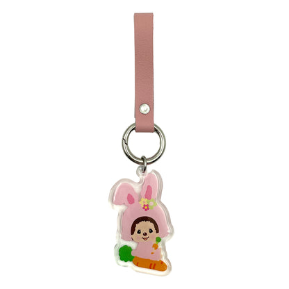 LEATHER STRAP KEYCHAIN(RABBIT) image 0