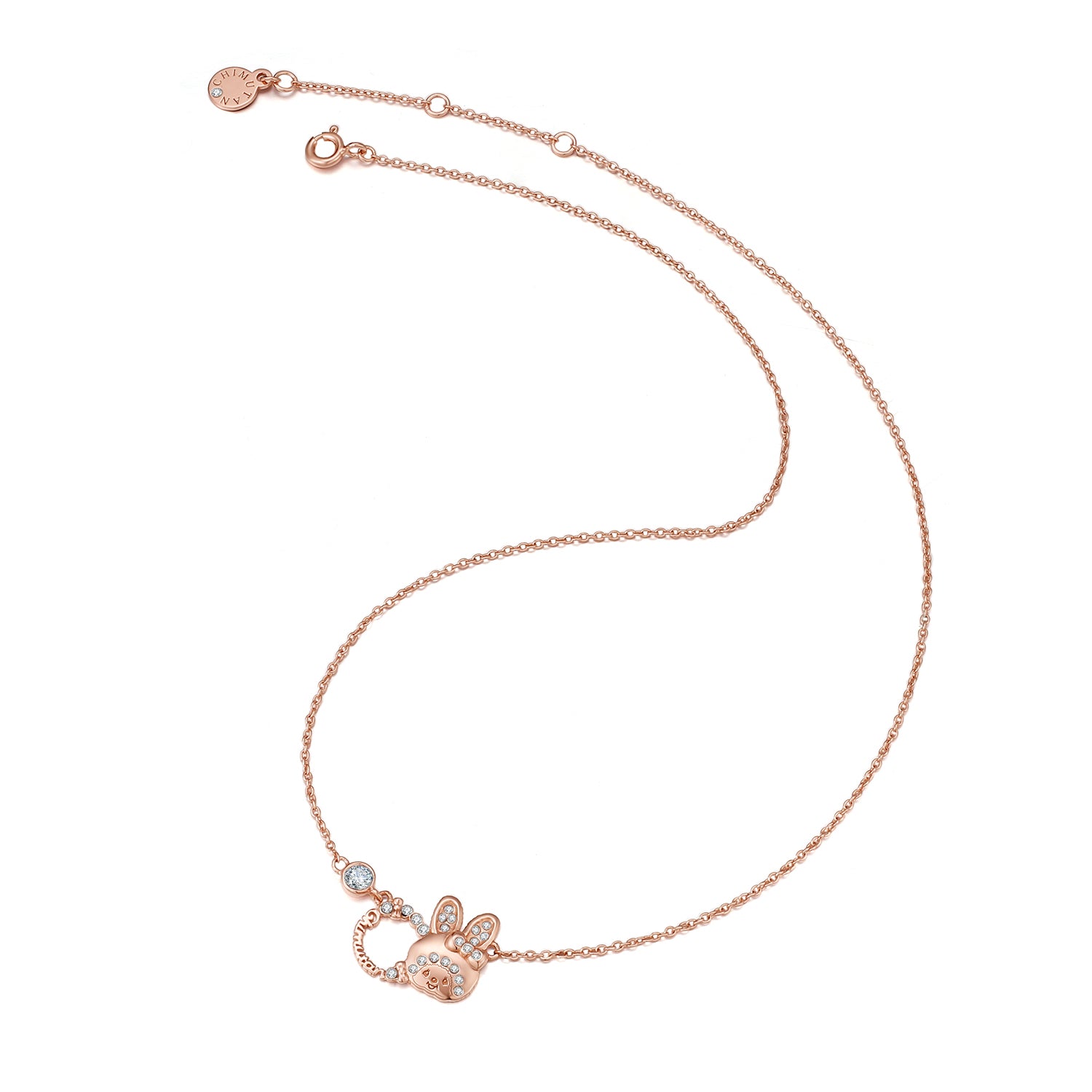 CHIMUTAN LETTERING NECKLACE(ROSEGOLD) image 3