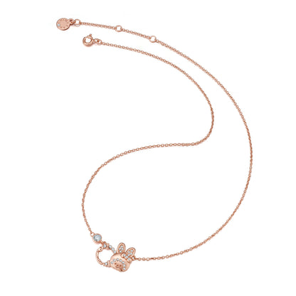 CHIMUTAN LETTERING NECKLACE(ROSEGOLD) image 3