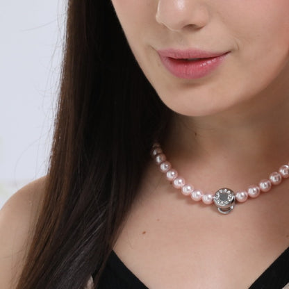 8MM PEARL NECKLACE(ROSALINE) image 1